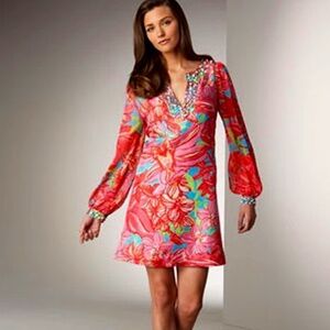 Lilly Pulitzer Jubilee Silk Beaded Dress - Size 2 NWOT